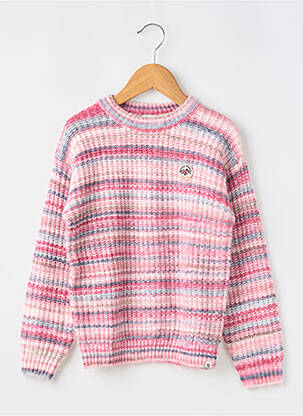Pull resserrée sur le bas manches longues rose GARCIA fille