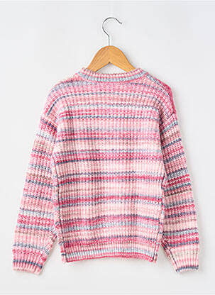 Pull resserrée sur le bas manches longues rose GARCIA fille