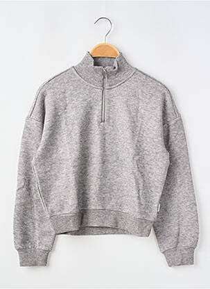 Sweat-shirt manches longues manches longues gris GARCIA fille