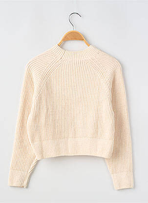 Pull resserrée sur le bas manches longues beige GARCIA fille
