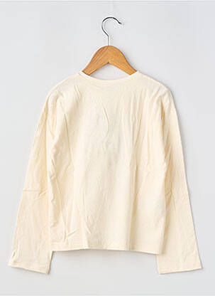 T-shirt stretch manches longues beige MAYORAL fille