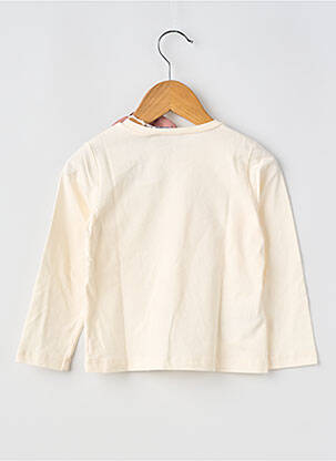T-shirt stretch manches longues beige MAYORAL fille