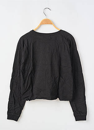 T-shirt stretch manches longues noir LE TEMPS DES CERISES fille
