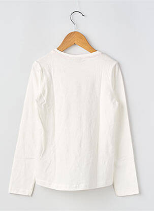T-shirt stretch manches longues blanc GARCIA fille