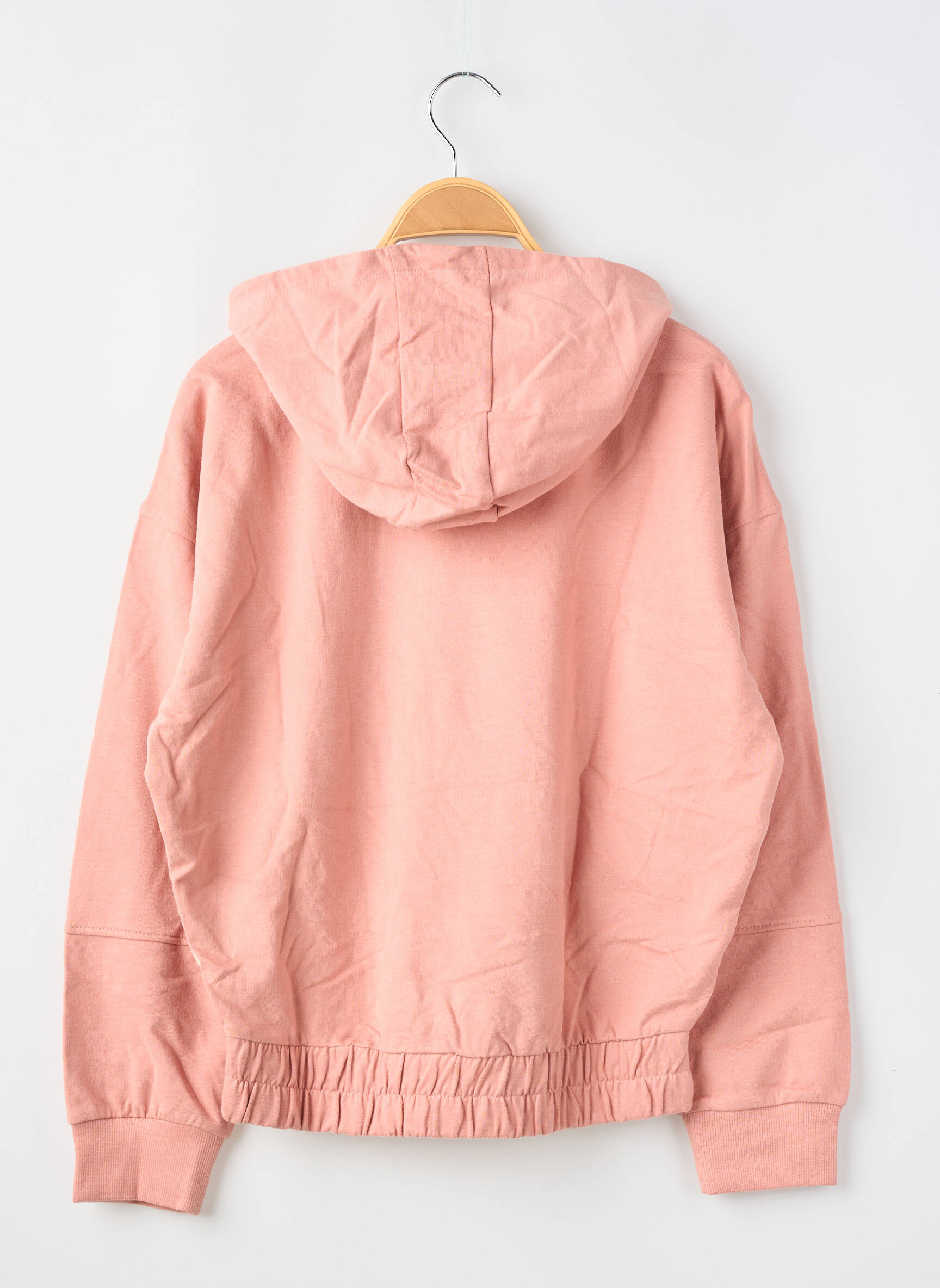 Sweat-shirt à capuche stretch manches longues rose GARCIA fille