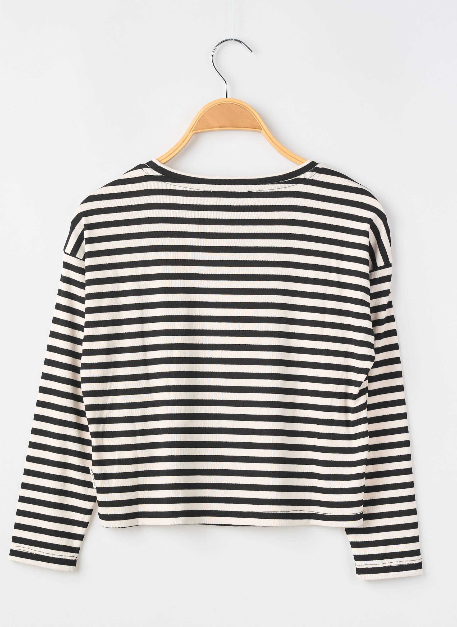 T-shirt coupe cintrée manches longues noir LE TEMPS DES CERISES fille