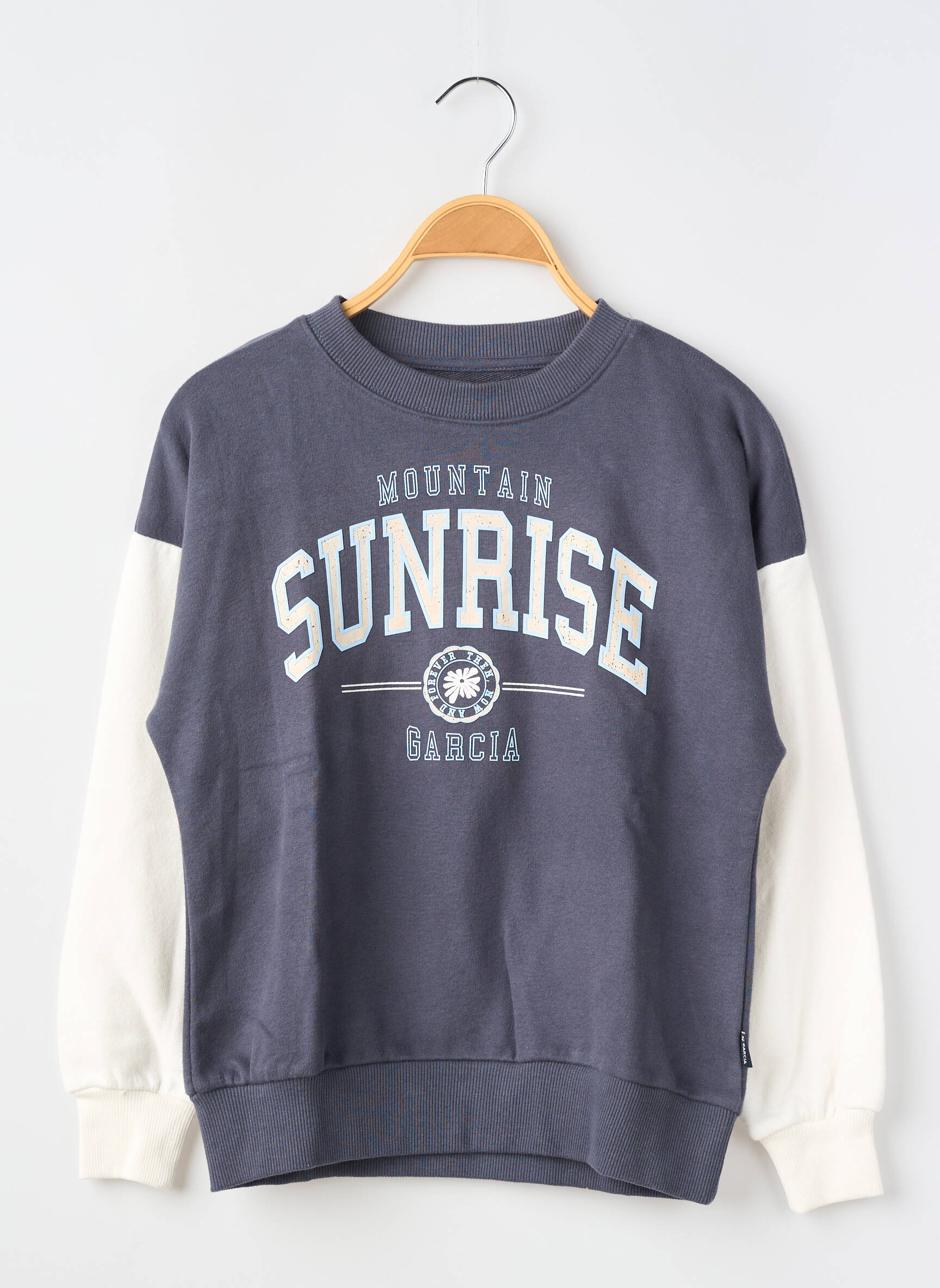 Sweat-shirt manches longues manches longues bleu GARCIA fille