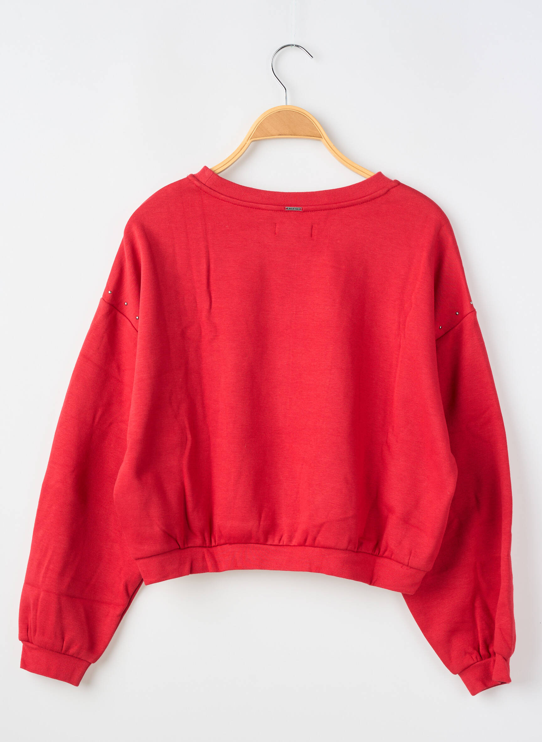 Sweat-shirt manches longues manches longues rouge WAY (WAY ARE YOU) BY IKKS fille