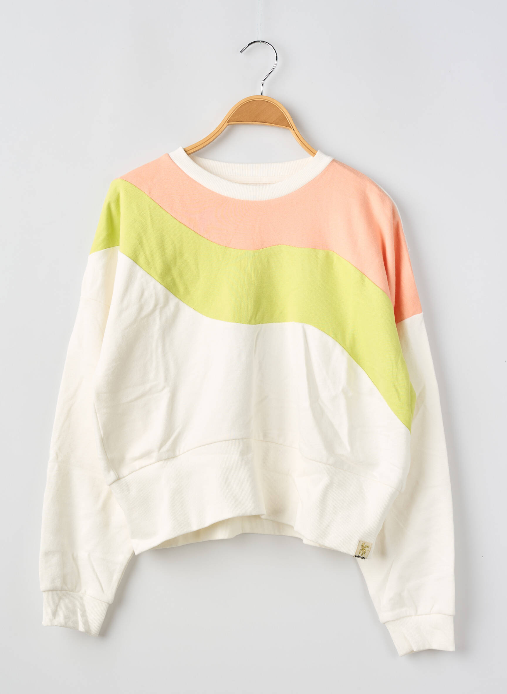 Sweat-shirt manches longues manches longues beige GARCIA fille