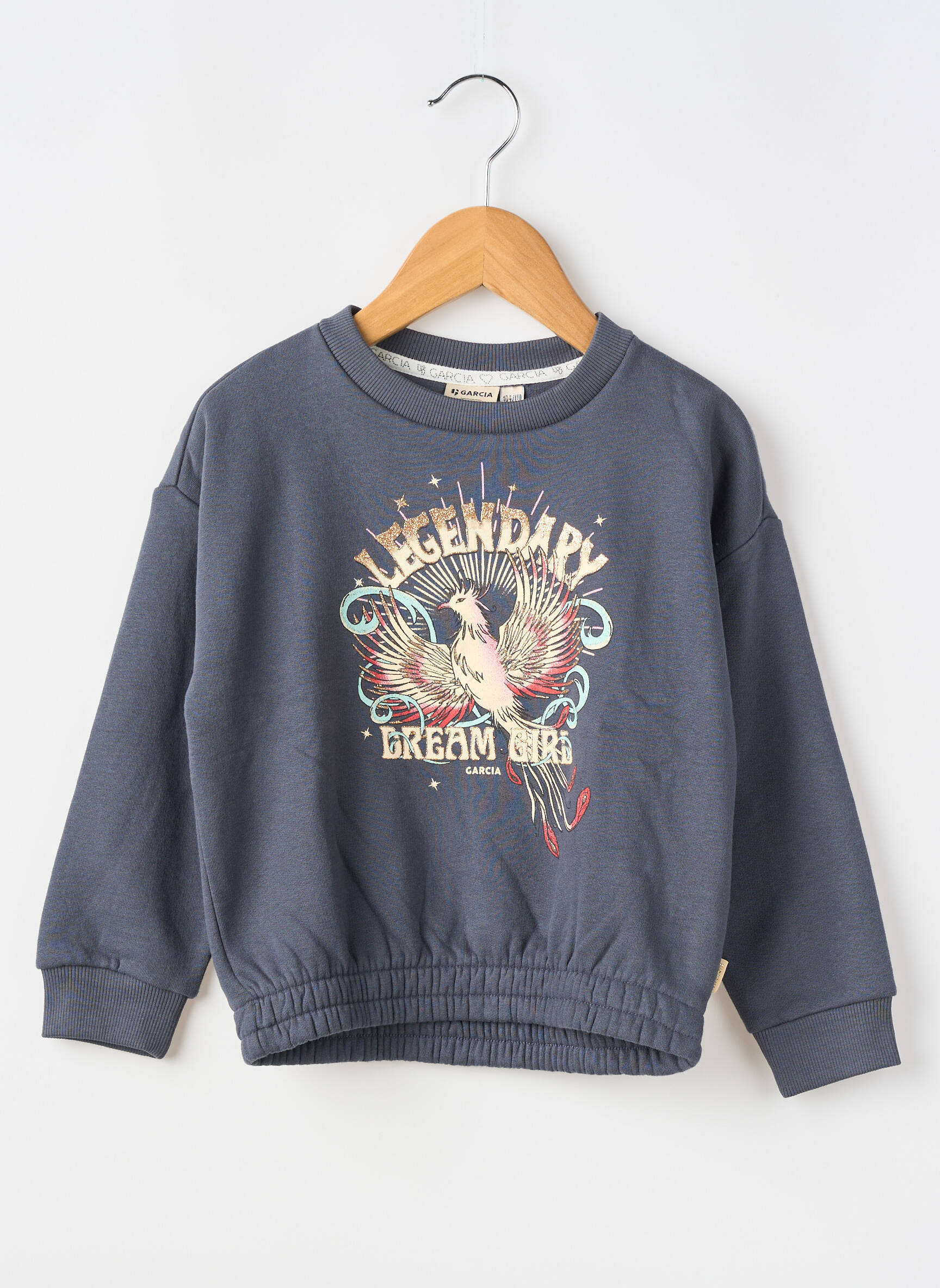 Sweat-shirt manches longues manches longues gris GARCIA fille