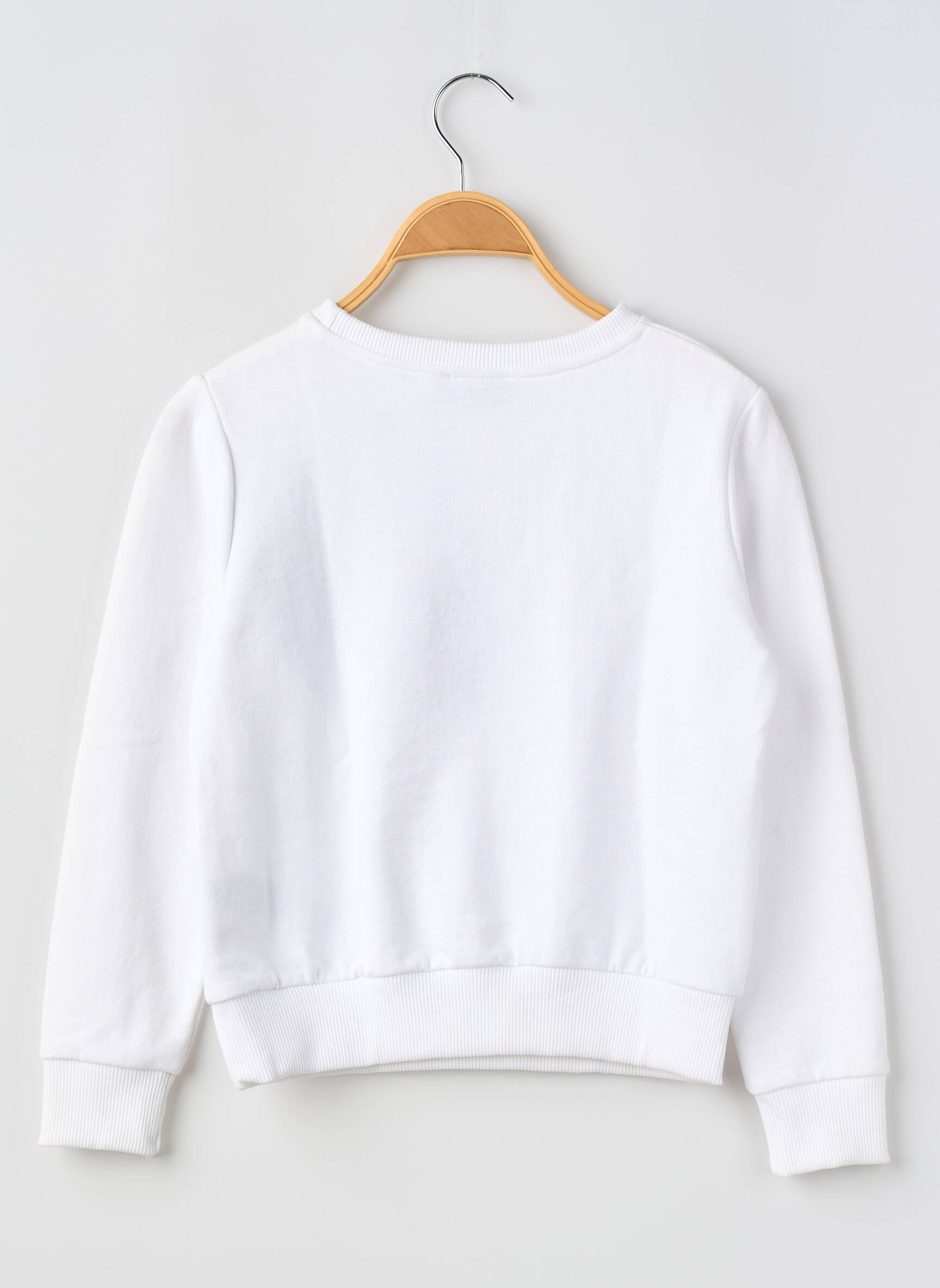Sweat-shirt stretch manches longues blanc RAW-7 garçon