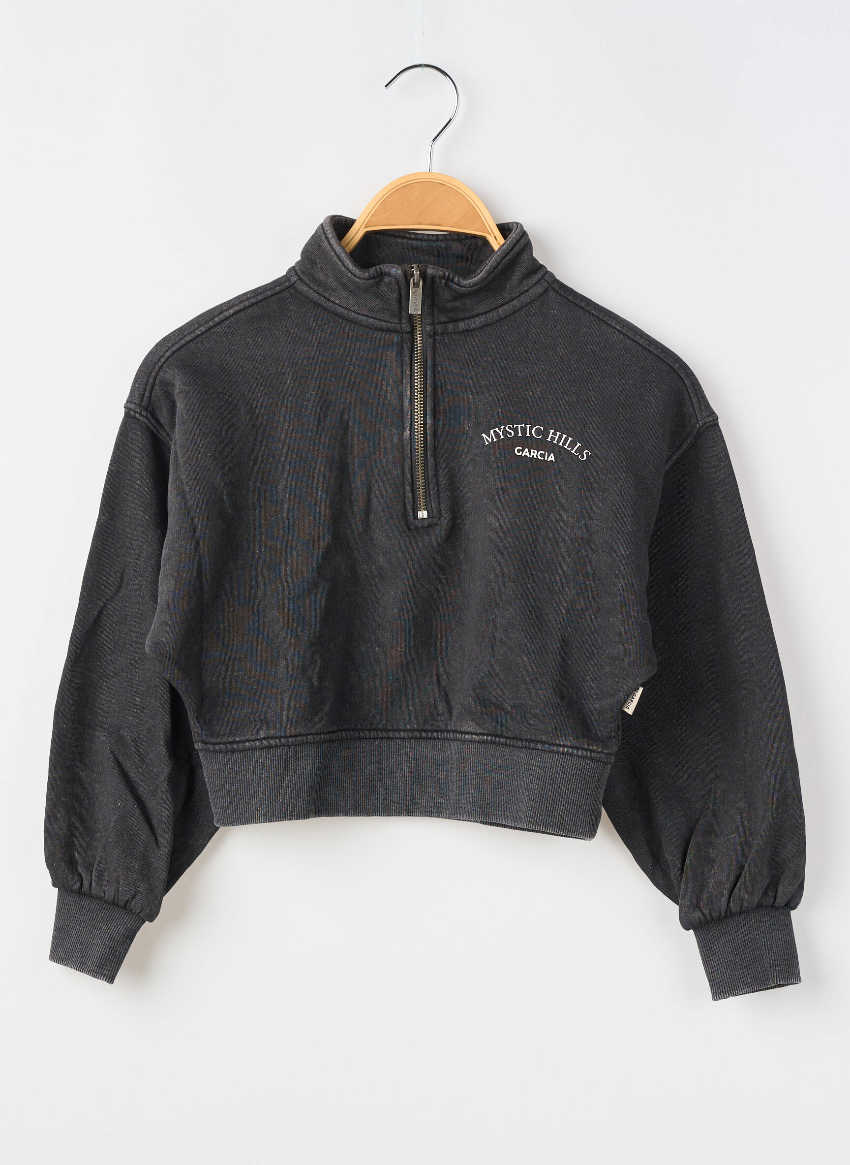 Sweat-shirt manches longues manches longues gris GARCIA fille