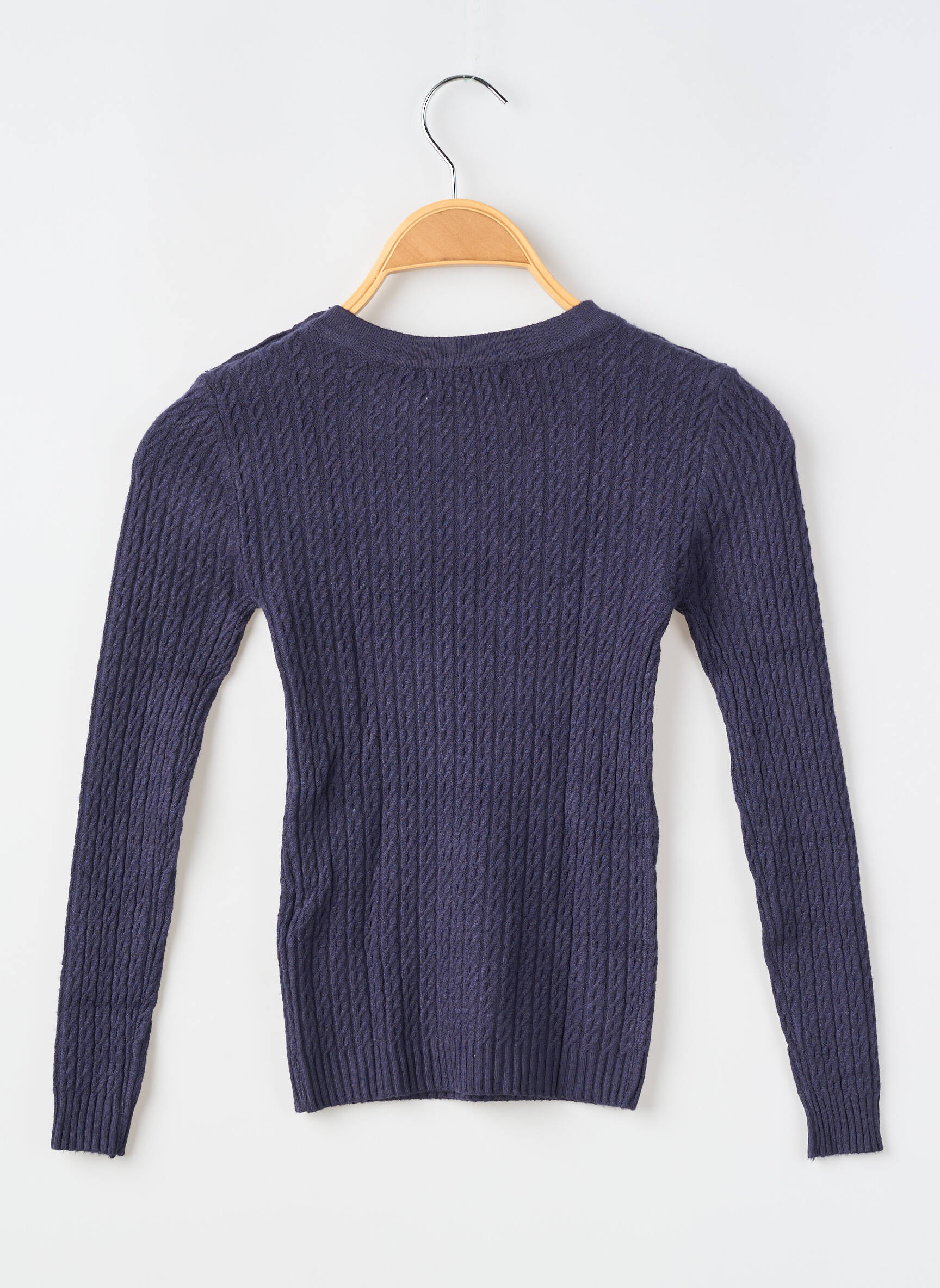 Top coupe cintrée manches longues bleu MOLLY BRACKEN fille