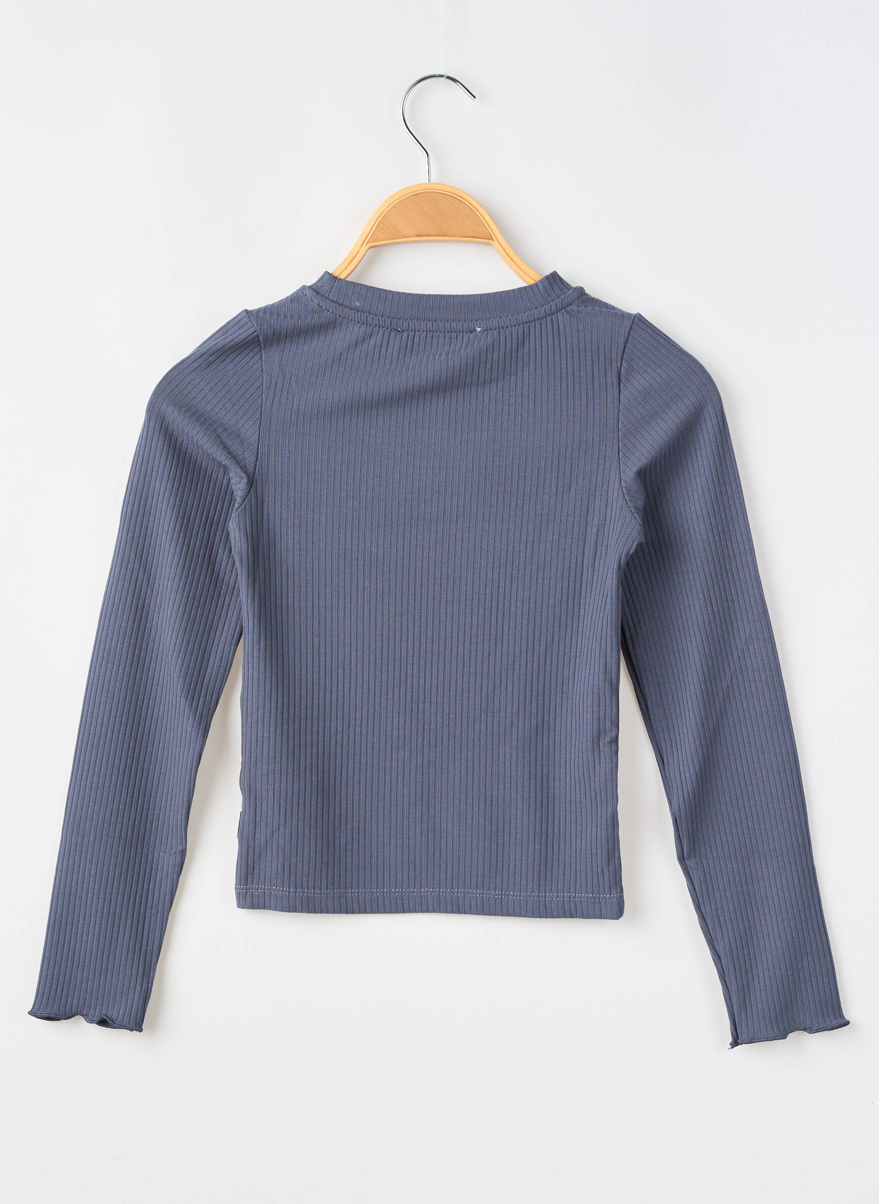 T-shirt coupe cintrée manches longues bleu GARCIA fille
