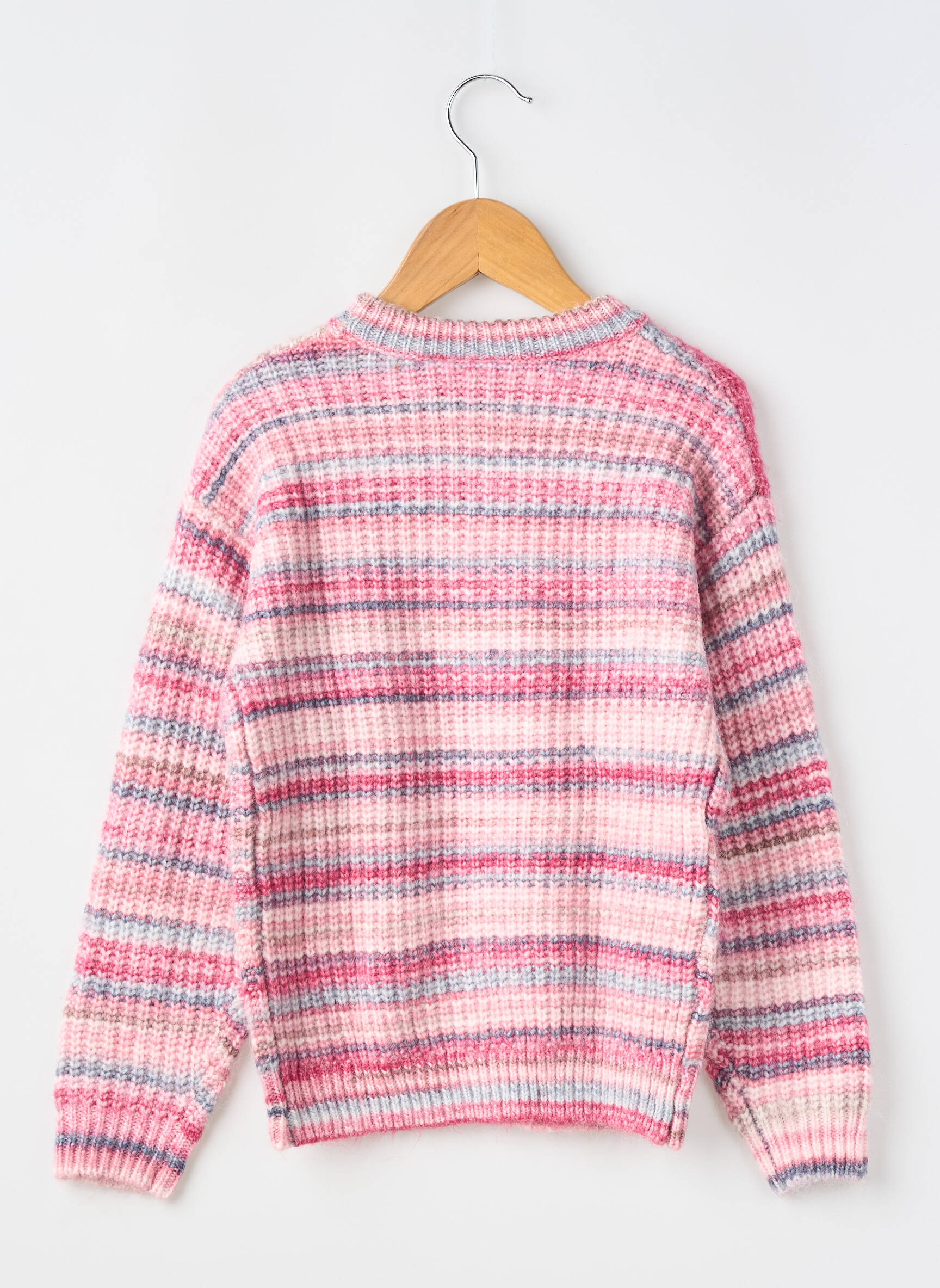 Pull resserrée sur le bas manches longues rose GARCIA fille