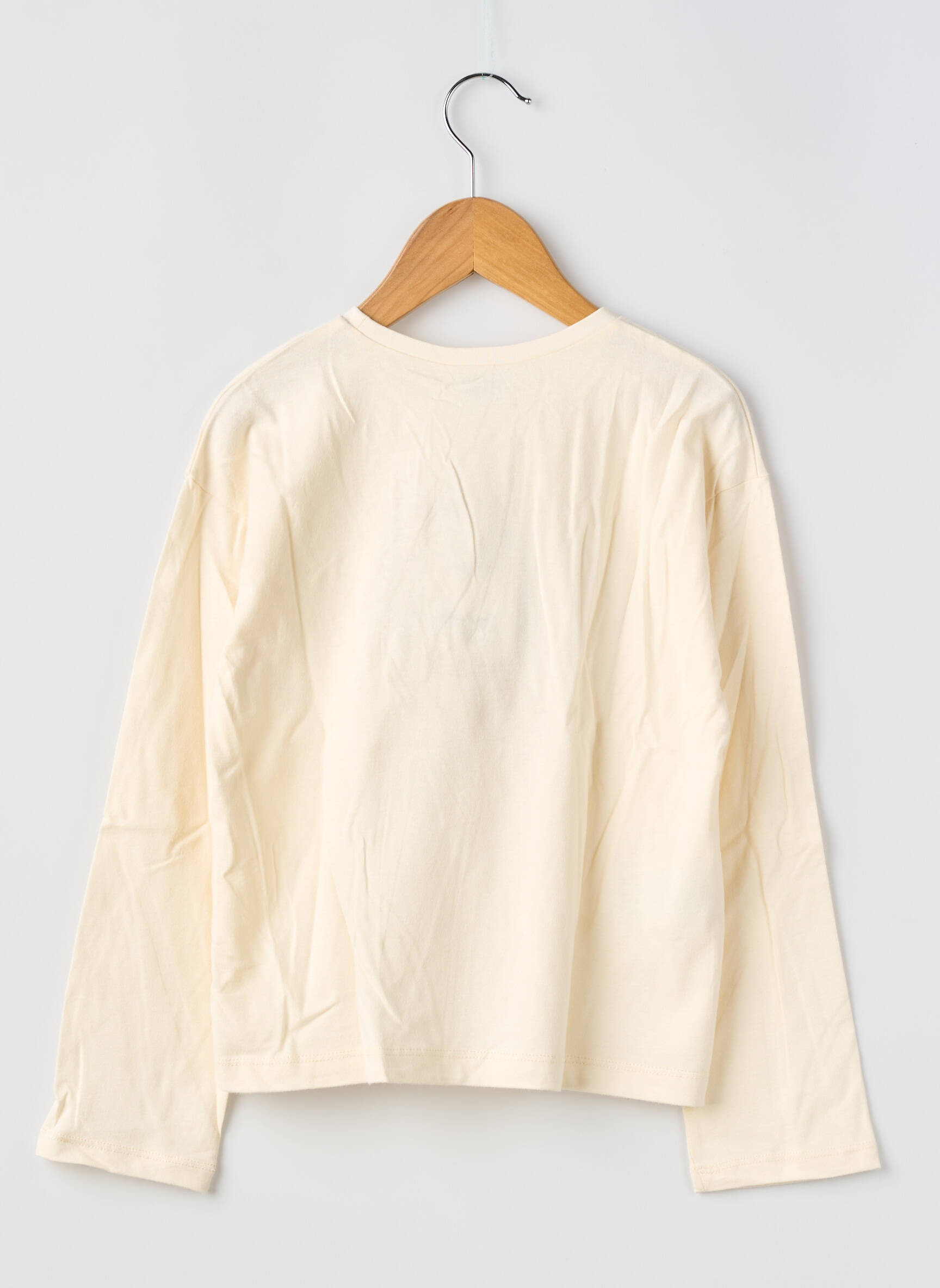T-shirt stretch manches longues beige MAYORAL fille