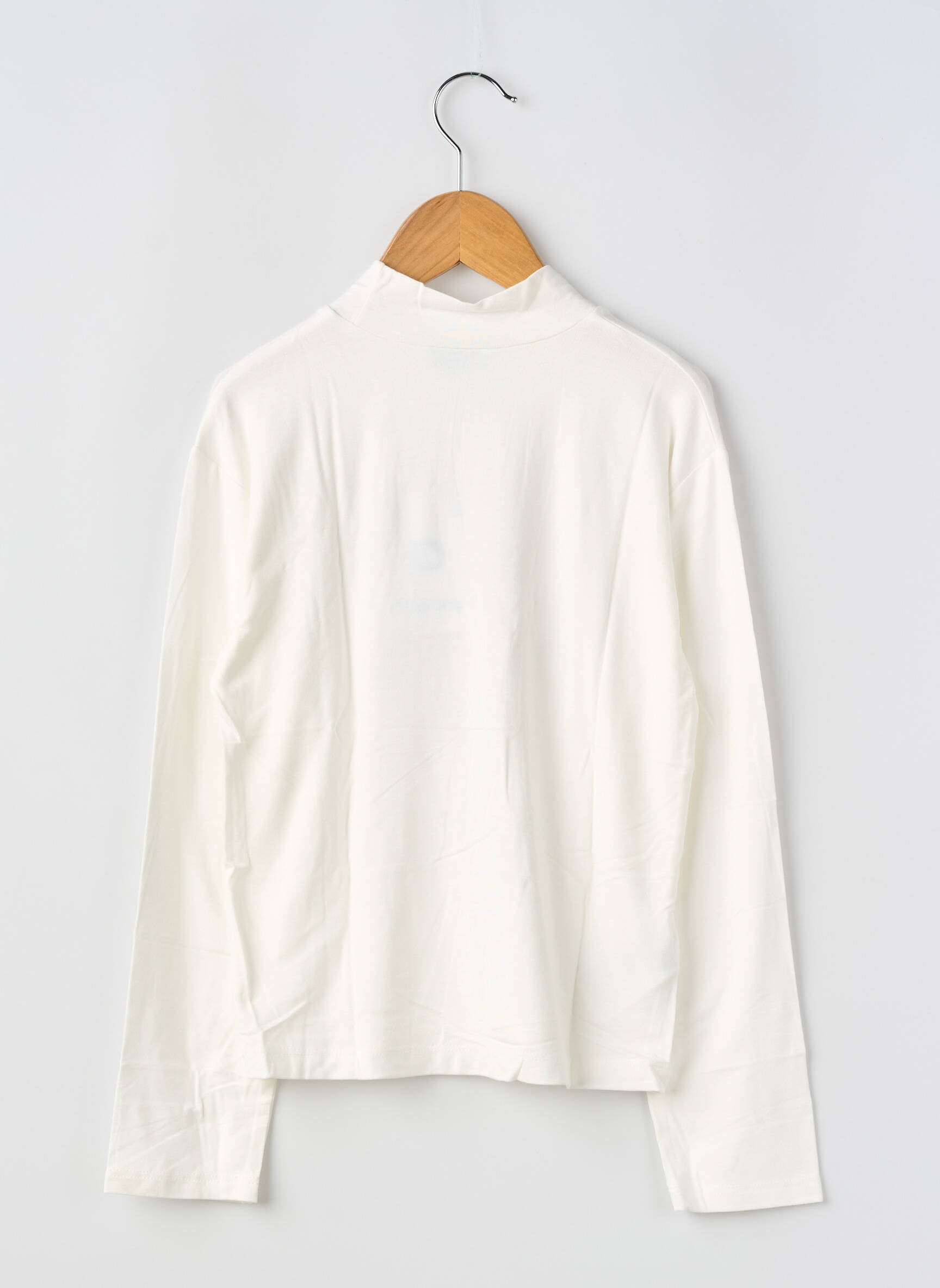 T-shirt stretch manches longues blanc MAYORAL fille