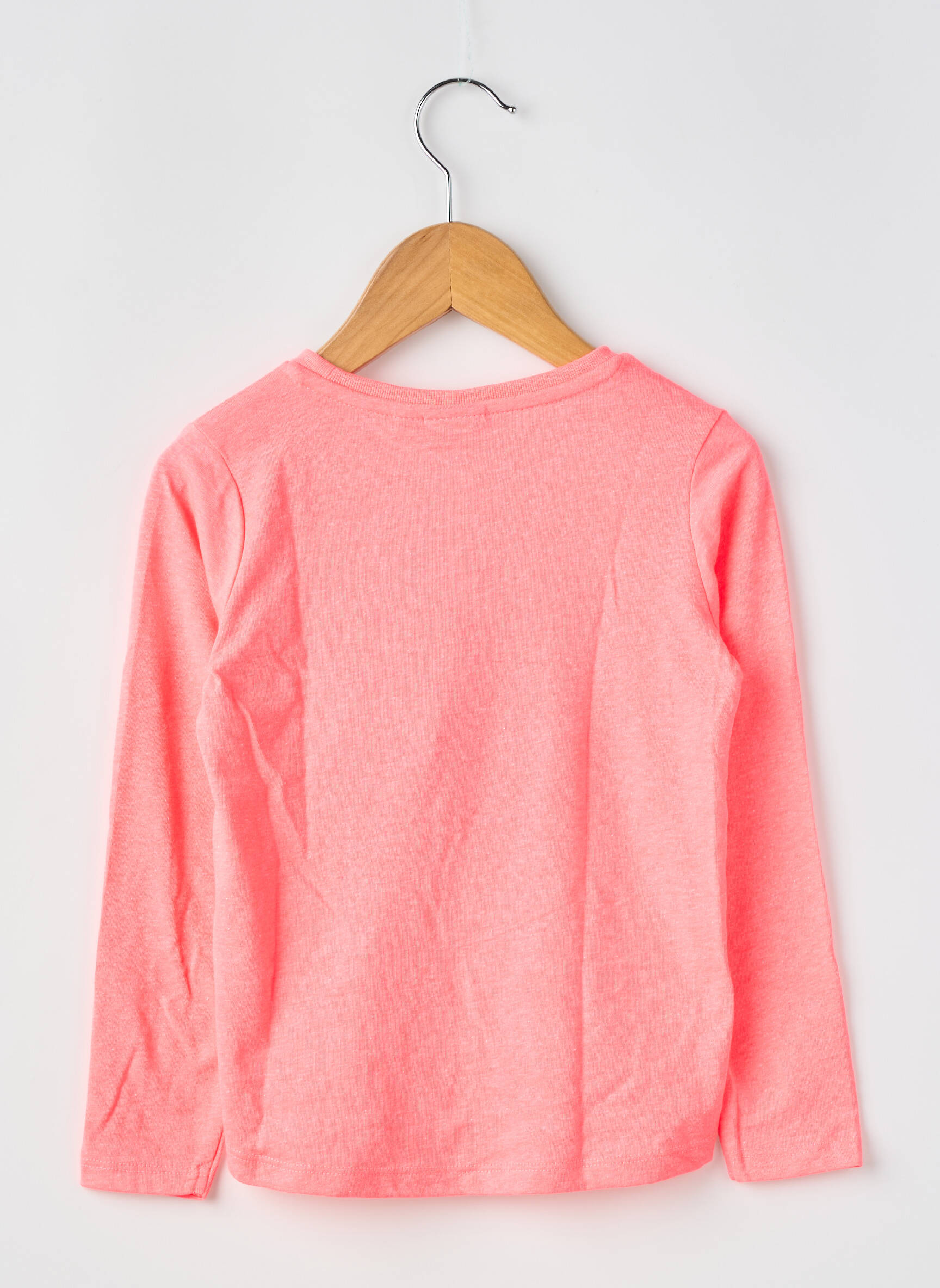 T-shirt stretch manches longues rose GARCIA fille