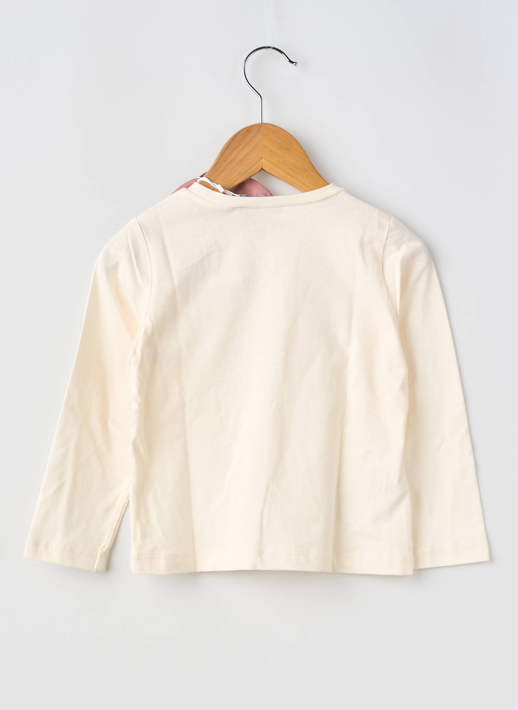 T-shirt stretch manches longues beige MAYORAL fille
