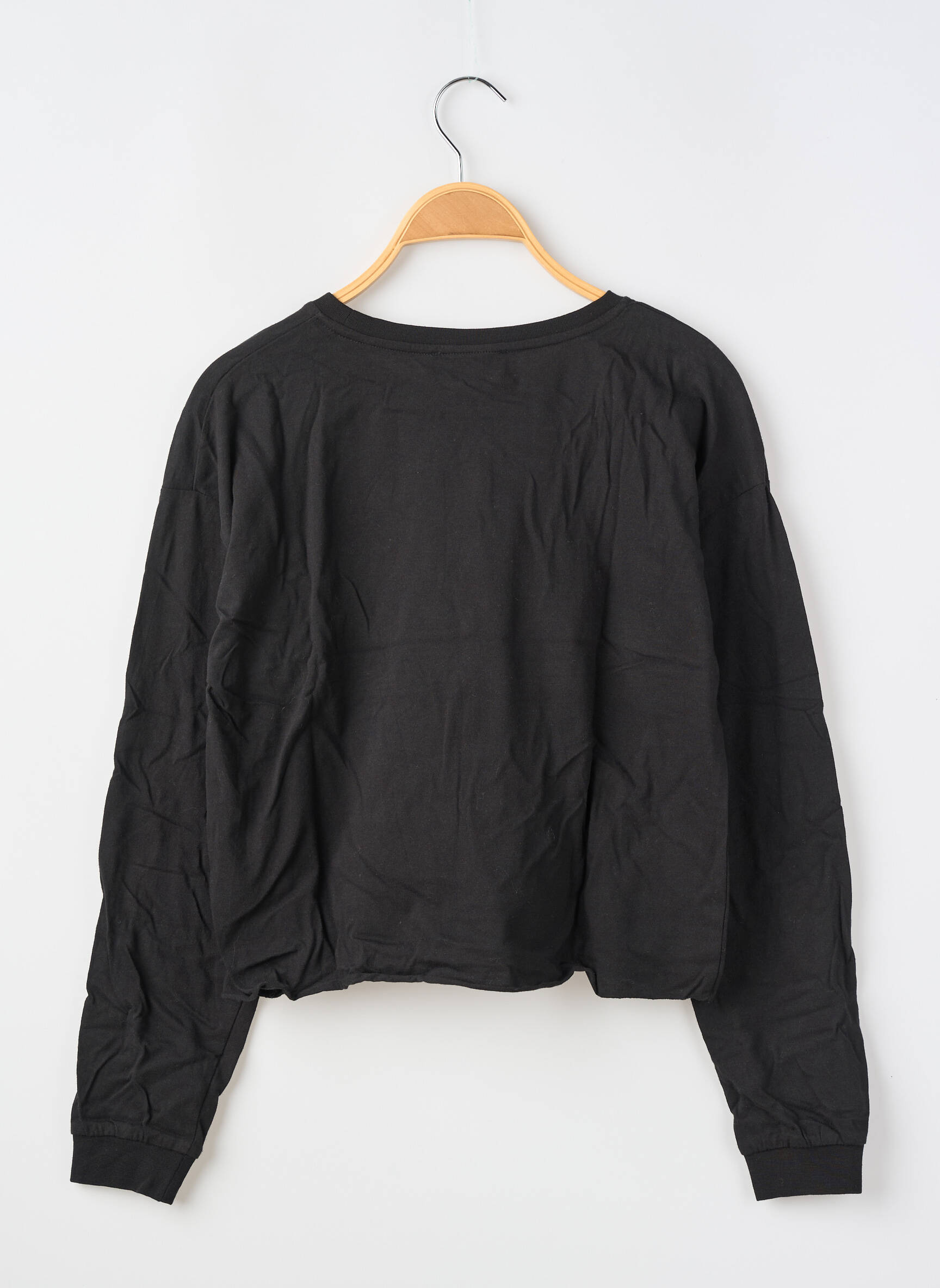 T-shirt stretch manches longues noir LE TEMPS DES CERISES fille