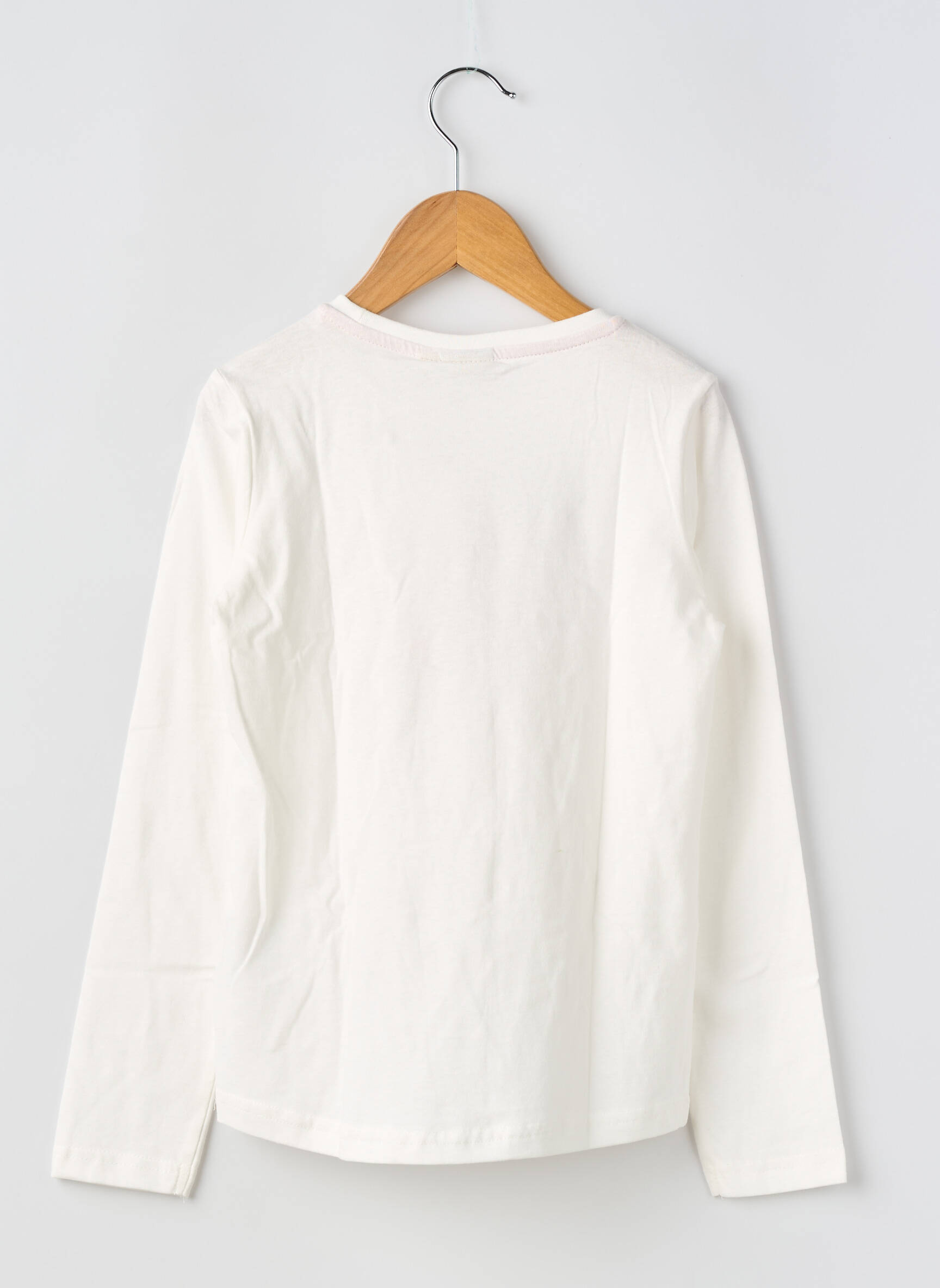 T-shirt stretch manches longues blanc GARCIA fille