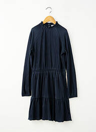 Robe mi-longue fermeture boutonnée au dos manches longues bleu GARCIA fille