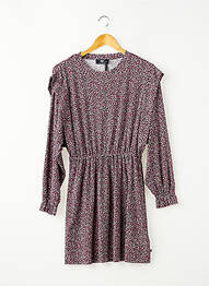Robe mi-longue col rond manches longues noir LE TEMPS DES CERISES fille