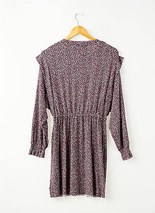 Robe mi-longue col rond manches longues noir LE TEMPS DES CERISES fille