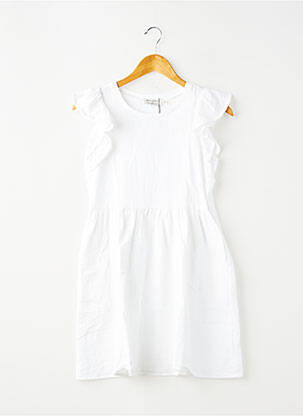 Robe mi-longue manches courtes manches courtes blanc MINI MOLLY BY MOLLY BRAKEN fille