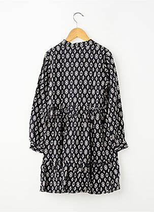 Robe mi-longue col rond manches longues noir MOLLY BRACKEN fille