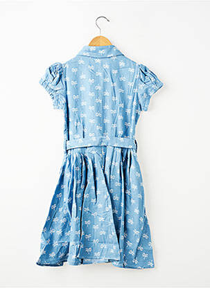 Robe mi-longue manches courtes manches courtes bleu MINI MOLLY BY MOLLY BRAKEN fille