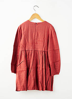 Robe mi-longue doublure manches longues orange MAYORAL fille