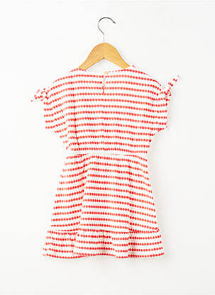 Robe mi-longue manches courtes manches courtes rouge GARCIA fille