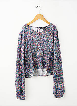 Blouse manches longues manches longues bleu LE TEMPS DES CERISES fille