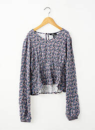 Blouse manches longues manches longues bleu LE TEMPS DES CERISES fille