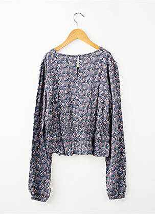 Blouse manches longues manches longues bleu LE TEMPS DES CERISES fille