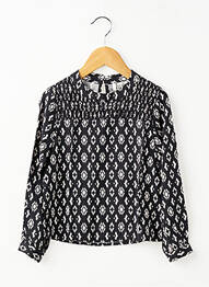 Blouse imprimé fantaisie manches longues noir MOLLY BRACKEN fille