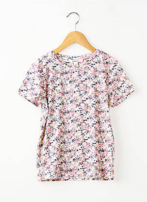 T-shirt coupe cintrée manches courtes rose GARCIA fille