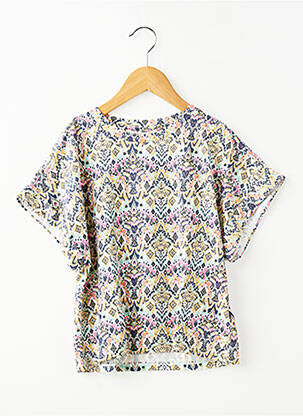 T-shirt stretch manches courtes bleu GARCIA fille