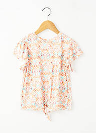 T-shirt stretch manches courtes orange GARCIA fille