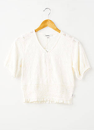 Top manches courtes manches courtes beige GARCIA fille