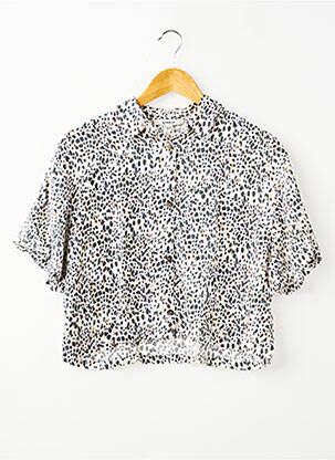 Chemisier manches courtes manches courtes beige GARCIA fille