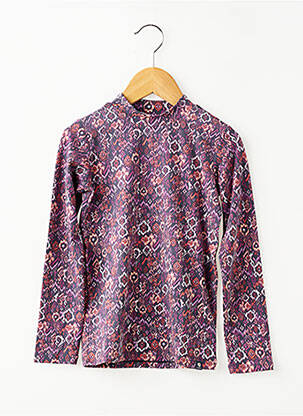 T-shirt coupe cintrée manches longues violet GARCIA fille