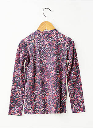 T-shirt coupe cintrée manches longues violet GARCIA fille