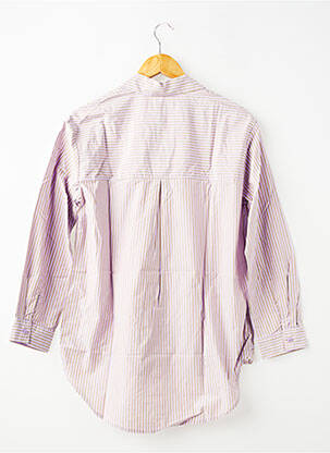 Tunique manches longues col chemisier violet LE TEMPS DES CERISES fille