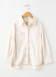Chemisier coupe droite manches longues beige MOLLY BRACKEN fille