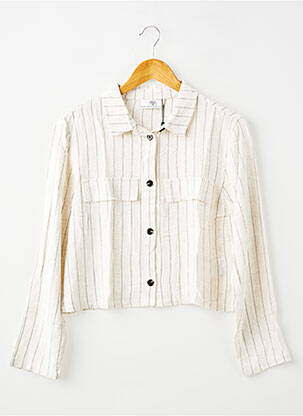 Chemisier manches longues manches longues beige LE TEMPS DES CERISES fille