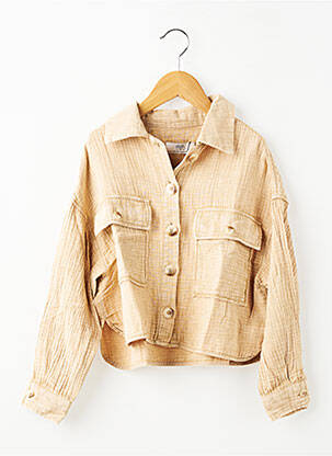 Veste casual col chemisier beige LE TEMPS DES CERISES fille