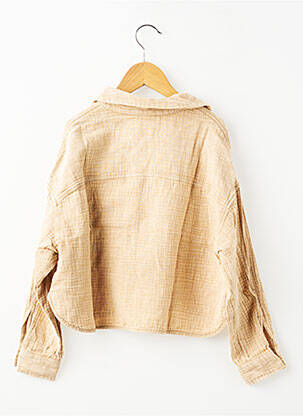 Veste casual col chemisier beige LE TEMPS DES CERISES fille
