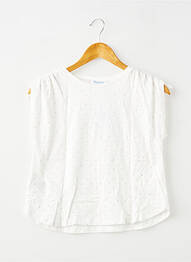 T-shirt stretch manches courtes blanc MAYORAL fille